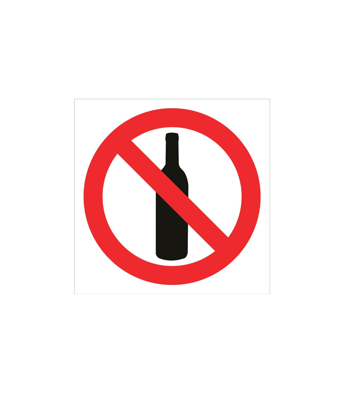 Señal de prohibición Prohibido botellas COFAN skrc comprar online