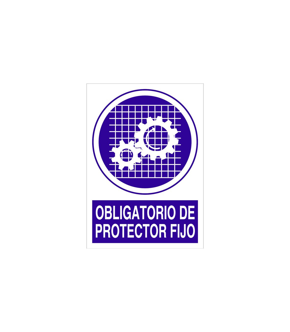 Obligatorio De Protector Fijo Se Al De Obligaci N Texto Y Pictograma