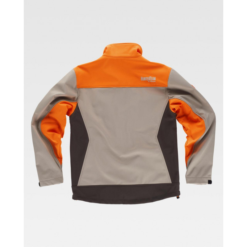 Chaqueta Workshell Combinada En Tres Colores De Cuello Alto Workteam