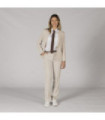 Eleganti pantaloni da donna con tasche e porta cinture, X LINEN UNIFORMES GARY'S 700011