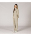 Donna americana con 1 pulsante e collo a patta beige, X LINEN UNIFORMES GARY 800025