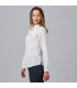 Camicia mao e manica regolabile per donna, tessuto in lino di cotone e poliestere FLORA UNIFORMES GARY's 243600