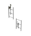 Vertical safety system with cable, 2 users, stainless steel 3M Bracketry 6116632