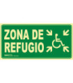 Señal "Zona de Refugio Minusválido"