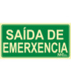 Señal en Gallego "Saída de Emerxencia"