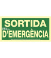 Señal en Catalán "Sortida D'Emergència"