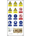 Customizable multiple canvas (access signs in Catalan) 500X1100 mm SEKURECO