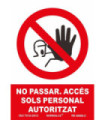 Firma in catalano "NO PASSAR. _" SEKURECO