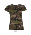 Camiseta Mujer Cuello Redondo SOL'S CAMO FRAUEN