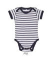 Body listrado para bebê SOL'S MILES BABY