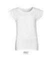 T-shirt feminina SOL'S MELBA com gola redonda