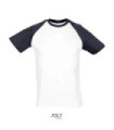 Camiseta masculina de manga raglan bicolor SOL'S FUNKY