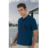 Short sleeve polo with pocket VALENTO Neptuno