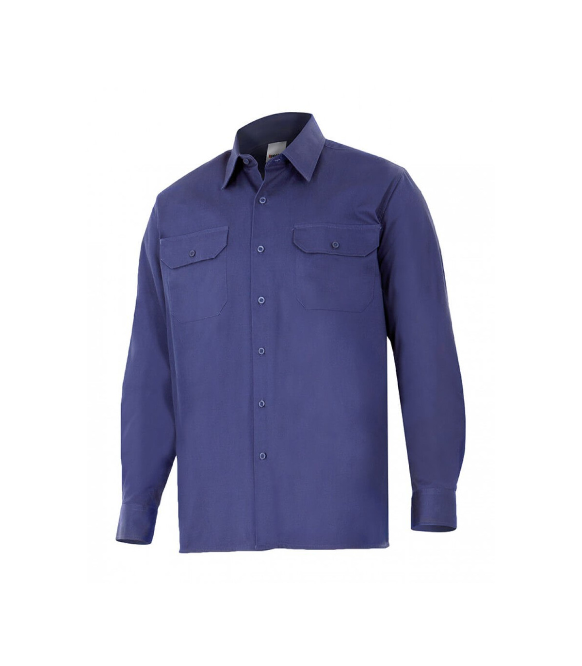 Camisa industrial de algodón de manga larga VELILLA marino) Serie 533, comprar