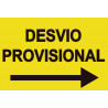 Señales Viales PVC Desvio Provisional Der