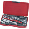 Set chiave di vetro 3/8" di 34 pezzi T3834