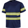 T-shirt da lavoro a maniche corte con nastri riflettenti WORKTEAM C3936