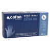 Caja de 100 unidades de guantes de nitrilo Colocación ambidiestra Sin polvo Extrafuertes y resistentes - COFAN