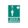 Signal de douche d'urgence (texte et pictogramme) COFAN lumineux