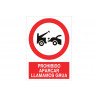 Pictogramme et Signal de texte Parking interdit "Avisamos Grúa" COFAN