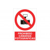 Señal de prohibición de uso de cámaras fotográficas COFAN