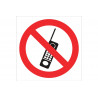 Panneau interdisant l'usage du téléphone (pictogramme uniquement) COFAN