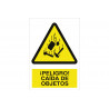 Alerte Danger ! Drop of objects (pictogram and text) COFAN