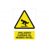 Warning sign Danger! fall to the same level COFAN
