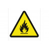 Signe d'avertissement pour pictogramme Risque d ' incendie