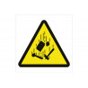 Warning sign Danger falling objects COFAN