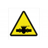 Warning sign Valve danger (high pressure) COFAN