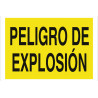 Cartão industrial de aviso perigo de explosão COFAN
