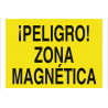 Industrielles Warnschild Gefahr!magnetische Zone (nur Text) COFAN