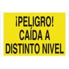 Avvertimento segnale pericolo! Caduta a livello differente COFAN