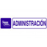 Signe d'information Administration, pictogramme et texte COFAN