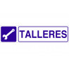 Industrielles Informationsschild Talleres COFAN