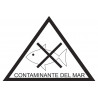 Materiali adesivi per la segnalazione che contaminano il mare 105x 90 mm COFAN