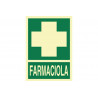 Senyals d'evacuació Farmaciola, poster luminiscent COFAN