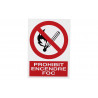 Signal in Katalanisch: Prohibit encendre foc COFAN