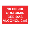 Sign prohibiting the consumption of alcoholic beverages COFAN
