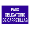 Obligation sign indicating Mandatory passage of COFAN forklifts