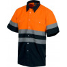 Chemise manches courtes haute visibilité WORKTEAM C3811