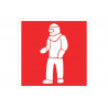 Luminescent distress signal Fireproof suit (pictogram only) COFAN
