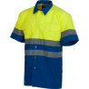 Chemise haute visibilité WORKTEAM C3812 avec fermeture bouton