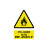 Signal d'avertissement Gaz inflammable (dimensions diverses) COFAN