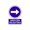 Mandatory direction sign with right arrow COFAN