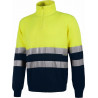 Jersey Fluor en tissu tricoté épais avec bandes réfléchissantes WORKTEAM C5511