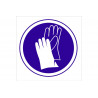 Panneau d'obligation de pictogramme obligatoire de gants COFAN