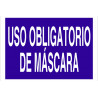 Text-only obligation sign Mandatory use of mask COFAN