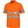 Chemise manches courtes haute visibilité du cou classique WORKTEAM C3810